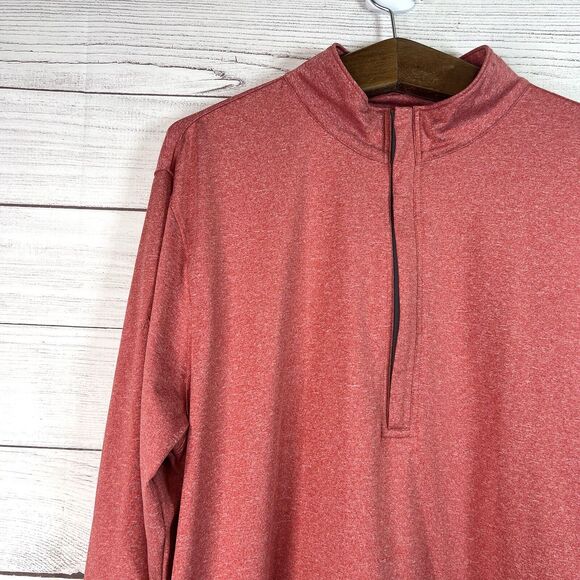 Matte Grey Mens Quarter Zip Pullover Sweatshirt Golf Outdoors Top Layer Size XL - Picture 3 of 10